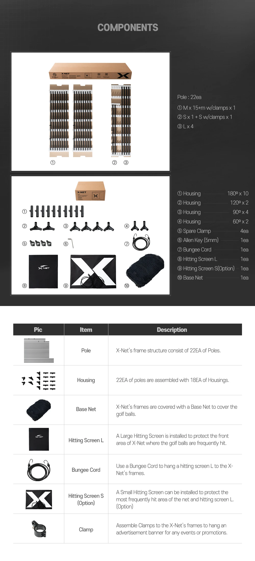 X-NET 공식 구성품 안내